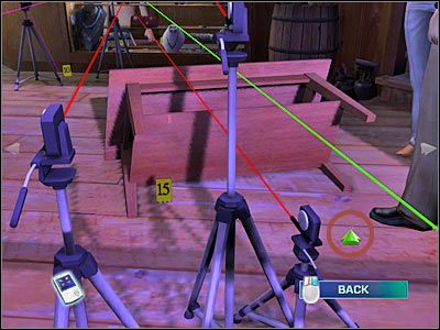 You may proceed towards the second table - Case 5 - part 5 - Case 5 - The Peacemaker - Crime Scene Investigation: Hard Evidence - Game Guide and Walkthrough