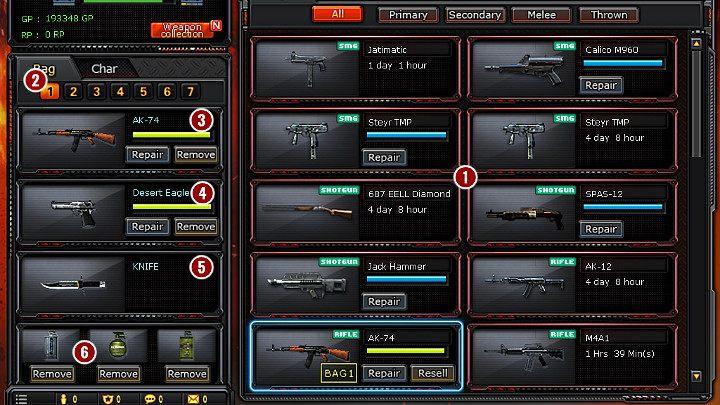 In CrossFire, you can create your own loadout than can be freely changed before the match - Gear in CrossFire | Gameplay - Gameplay - CrossFire Game Guide