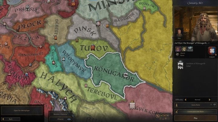 Start date: 866, difficulty level: medium - the ruler of Kiev is an interesting alternative for fans of Slavic climates - Crusader Kings 3: Interesting starting locations - Basics - Crusader Kings 3 Guide
