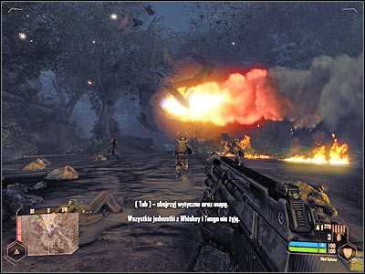 You should be heading north-east - Leaving the crash site - Mission 1: Call me Ishmael - Crysis Warhead - Game Guide and Walkthrough