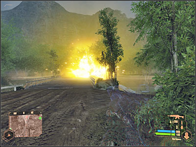 If you do want to fight them, you'd have to lay down on the ground and attack them from a larger distance - Teaming up with bomb squad Sierra - Mission 1: Call me Ishmael - Crysis Warhead - Game Guide and Walkthrough