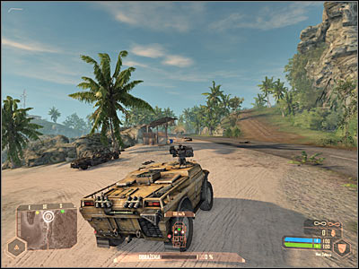 You should currently be standing to the north-west of your target (broadcasting station) - Destroying the broadcasting station - Mission 1: Call me Ishmael - Crysis Warhead - Game Guide and Walkthrough