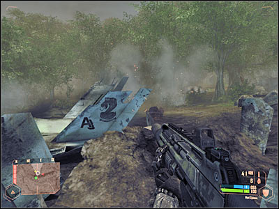 Make sure that you've killed all soldiers near the plane - Securing the camera II - Mission 2: Shore Leave - Crysis Warhead - Game Guide and Walkthrough