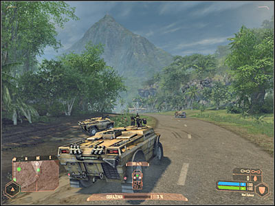 You should also destroy two enemy vehicles - Reaching an allied VTOL - Mission 2: Shore Leave - Crysis Warhead - Game Guide and Walkthrough