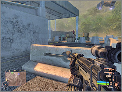 It would be a good idea to stay close to the northern wall of the harbour - Gaining access do KAL's tactical network - Mission 2: Shore Leave - Crysis Warhead - Game Guide and Walkthrough