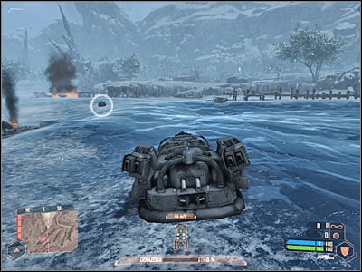 You should be able to leave the ice in a short while - Going after colonel Lee #1 - Mission 3: Adapt or Perish - Crysis Warhead - Game Guide and Walkthrough