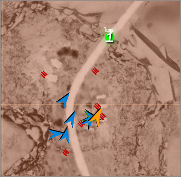 Map legend - Using the passageway - Mission 3: Adapt or Perish - Crysis Warhead - Game Guide and Walkthrough
