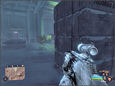 Ignore frozen soldiers, because they can't attack you and they don't have any good guns with them - Finding the exit from the aircraft carrier - Mission 4: Frozen Paradise - Crysis Warhead - Game Guide and Walkthrough