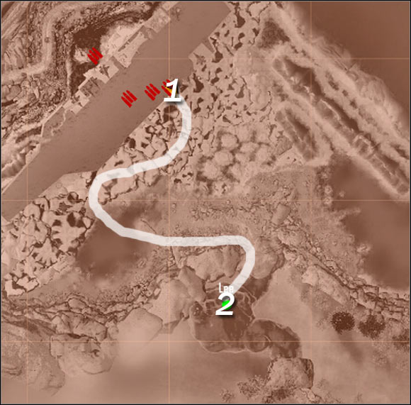 Map legend - Going after colonel Lee #2 - Mission 4: Frozen Paradise - Crysis Warhead - Game Guide and Walkthrough