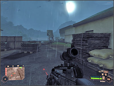 Approach the truck quickly and take a seat inside the vehicle - Acquiring the experimental weaponry - Mission 7: All the Fury - Crysis Warhead - Game Guide and Walkthrough