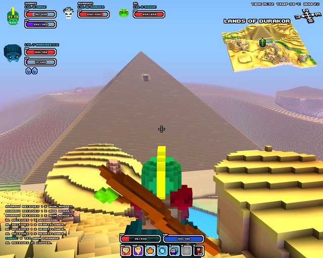 A nice view on a pyramid - The world and climate zones | Cube World - Gameplay Basics - Cube World Game Guide