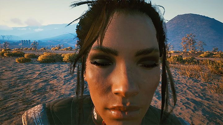 At the end of Riders on the Storm quest, use the dialogue options to refer to the events from the previous night - Cyberpunk 2077: Panam Palmer - romances/sex - Cyberpunk 2077: Romances - Cyberpunk 2077 Guide