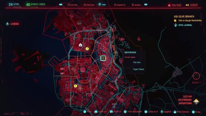 Location: eastern part of Westbrook, Japantown - Cyberpunk 2077: Special Delivery, Westbrook - gigs, walkthrough, map - Cyberpunk 2077: Westbrook - Cyberpunk 2077 Guide