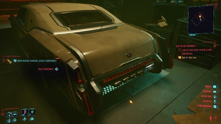 Objective: a car - Cyberpunk 2077: Special Delivery, Westbrook - gigs, walkthrough, map - Cyberpunk 2077: Westbrook - Cyberpunk 2077 Guide