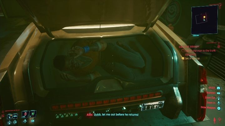 You will find a man in the car - Cyberpunk 2077: Special Delivery, Westbrook - gigs, walkthrough, map - Cyberpunk 2077: Westbrook - Cyberpunk 2077 Guide