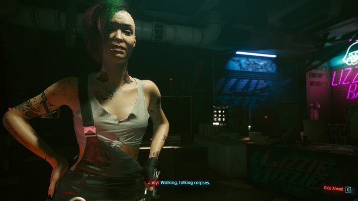 Finally, Judy will give V a portable braindance device (BD), with the appropriate calibration settings saved - Cyberpunk 2077: The Information walkthrough - Cyberpunk 2077: Act 1 Main Missions - Cyberpunk 2077 Guide