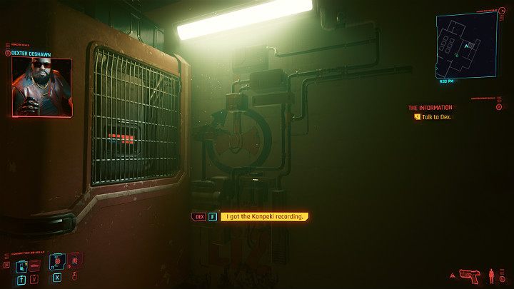 Leave Judy's studio and call Dex - Cyberpunk 2077: The Information walkthrough - Cyberpunk 2077: Act 1 Main Missions - Cyberpunk 2077 Guide