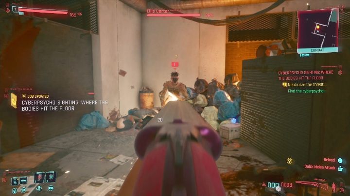 How to start: Complete The Rescue and find your opponent on the map - Cyberpunk 2077: Where the Bodies Hit the Floor, cyberpsycho sighting walkthrough - Cyberpunk 2077: Cyberpsycho Sighting - mini-bosses - Cyberpunk 2077 Guide