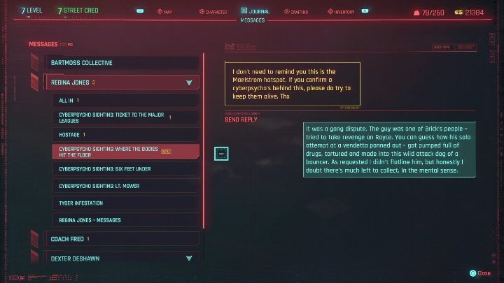 To complete the task you must enter - Cyberpunk 2077: Where the Bodies Hit the Floor, cyberpsycho sighting walkthrough - Cyberpunk 2077: Cyberpsycho Sighting - mini-bosses - Cyberpunk 2077 Guide