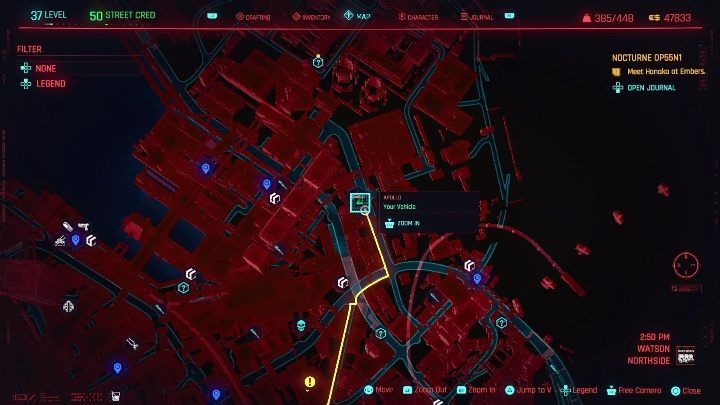 Location: Northside, Watson - Cyberpunk 2077: All Perk shards - Cyberpunk 2077: Secrets & Collectibles - Cyberpunk 2077 Guide