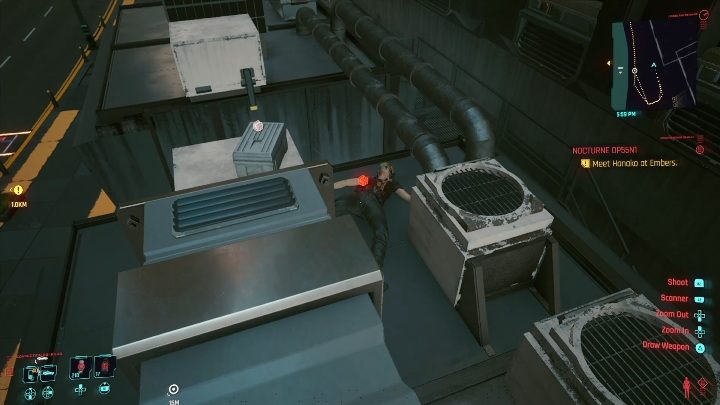 Hiding place: once you reach the specific spot, jump onto the building - Cyberpunk 2077: All Perk shards - Cyberpunk 2077: Secrets & Collectibles - Cyberpunk 2077 Guide