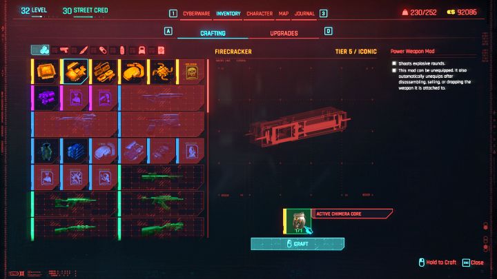 You can use the core for crafting - Cyberpunk Phantom Liberty: What is the use of the Active Chimera Core? - Cyberpunk Phantom Liberty: FAQ - Cyberpunk 2077 Guide