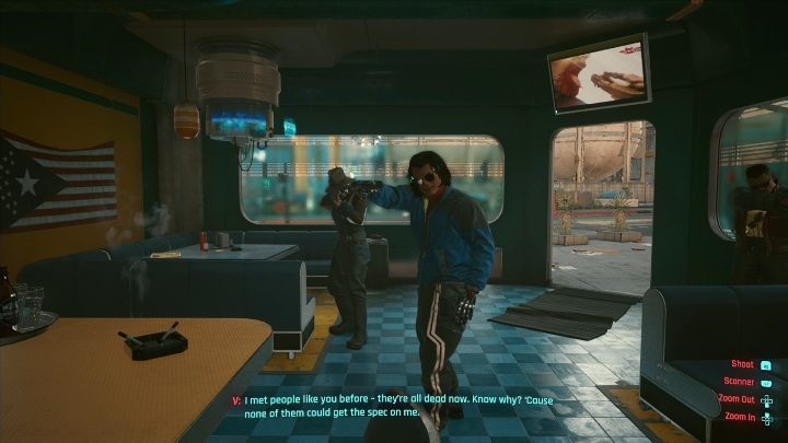 You can pay the harvesters, intimidate them or chase them away - Cyberpunk 2077: Ezekiel Saw the Wheel - walkthrough - Cyberpunk 2077: Exploration Side missions - Cyberpunk 2077 Guide