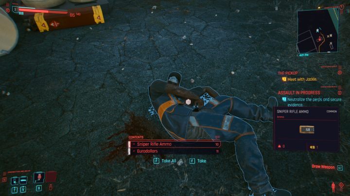It is also worth to examine the bodies of defeated enemies - Cyberpunk 2077: How to get ammunition? - Cyberpunk 2077: Combat, stealth and hacking - Cyberpunk 2077 Guide