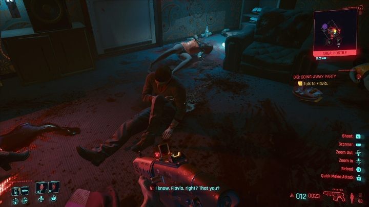 The target: Flavio, alive - Cyberpunk 2077: SOS: Merc Needed, Santo Domingo - Gigs, walkthrough, map - Cyberpunk 2077: Santo Domingo - Cyberpunk 2077 Guide