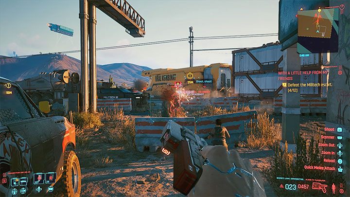 Expect a fight with Militech troops - Cyberpunk 2077: With a Little Help from My Friends (Panam) - walkthrough - Cyberpunk 2077: Storyline quests - Cyberpunk 2077 Guide