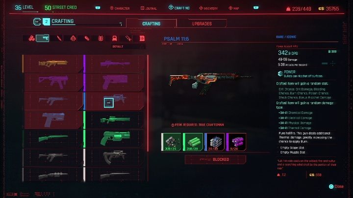 During the hustle you have to collect the blueprint allowing you to craft the weapon - Cyberpunk 2077: Watson, NCPD Scanner Hustles - Map, Walkthrough - Cyberpunk 2077: NCPD Scanner Hustles - Cyberpunk 2077 Guide