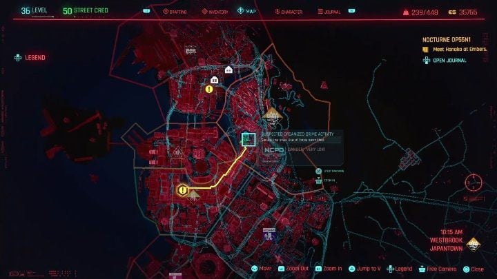 1 - Cyberpunk 2077: Westbrook, NCPD Scanner Hustles - Map, Walkthrough - Cyberpunk 2077: NCPD Scanner Hustles - Cyberpunk 2077 Guide