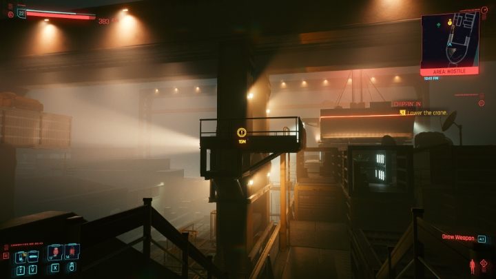 Porsche 911 is in a container - you have to lower it to ground level first - Cyberpunk 2077: How to get Porsche 911? - Cyberpunk 2077: Exploration - Cyberpunk 2077 Guide