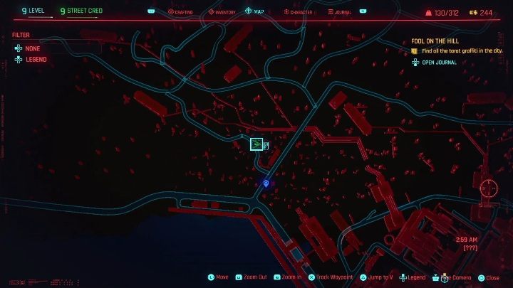 How to unlock: main job " - Cyberpunk 2077: All Tarot cards - Cyberpunk 2077: Secrets & Collectibles - Cyberpunk 2077 Guide