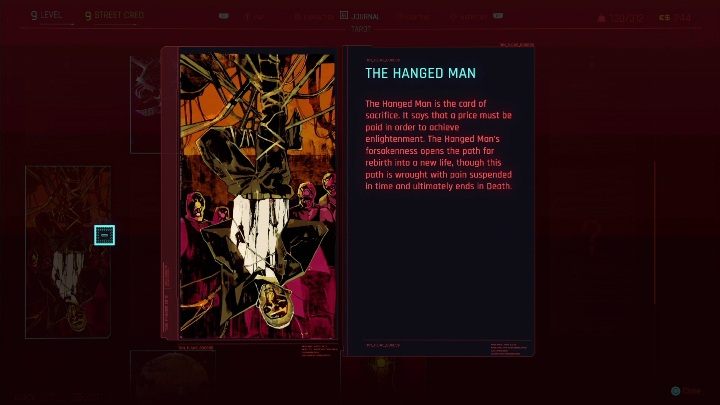 Location: You will get The Hanged Man card when you examine the mural, which can be seen on the water tower - Cyberpunk 2077: All Tarot cards - Cyberpunk 2077: Secrets & Collectibles - Cyberpunk 2077 Guide