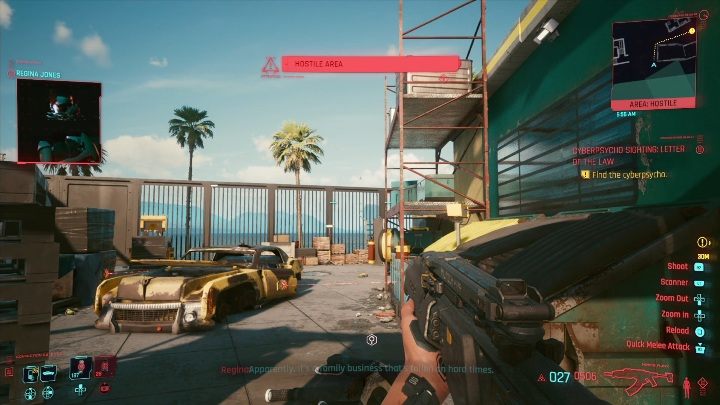 It's very easy to accidentally die on your way to this opponent - Cyberpunk 2077: Letter of the Law - cyberpsycho sighting walkthrough - Cyberpunk 2077: Cyberpsycho Sighting - mini-bosses - Cyberpunk 2077 Guide