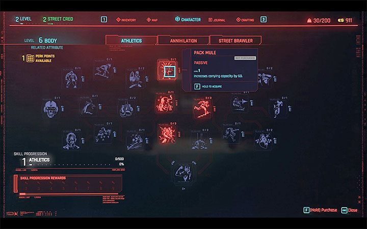 The default capacity limit is 200 units (see top right corner of the screen) - Cyberpunk 2077: How to increase weight capacity? - Cyberpunk 2077: V - main character - Cyberpunk 2077 Guide