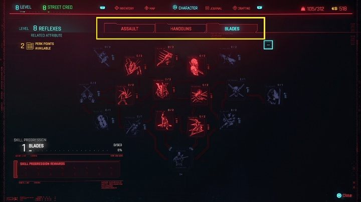 Attributes are divided into skills - Cyberpunk 2077: Character development Guide - Cyberpunk 2077: Basics - Cyberpunk 2077 Guide