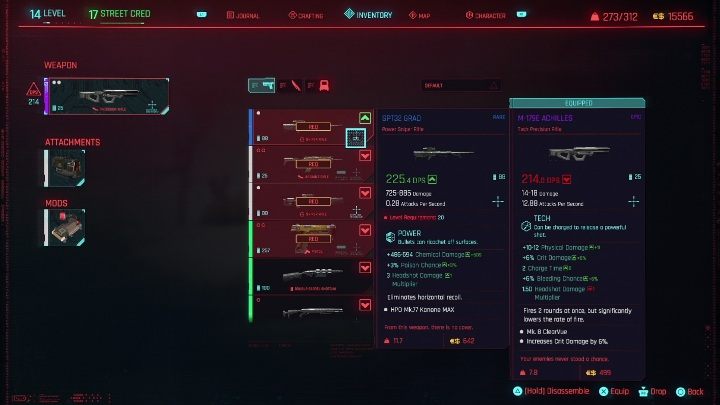 Attributes are directly linked to proficiency in using weapons - Cyberpunk 2077: Character development Guide - Cyberpunk 2077: Basics - Cyberpunk 2077 Guide