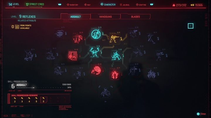 Reflexes affect - Cyberpunk 2077: Character development Guide - Cyberpunk 2077: Basics - Cyberpunk 2077 Guide