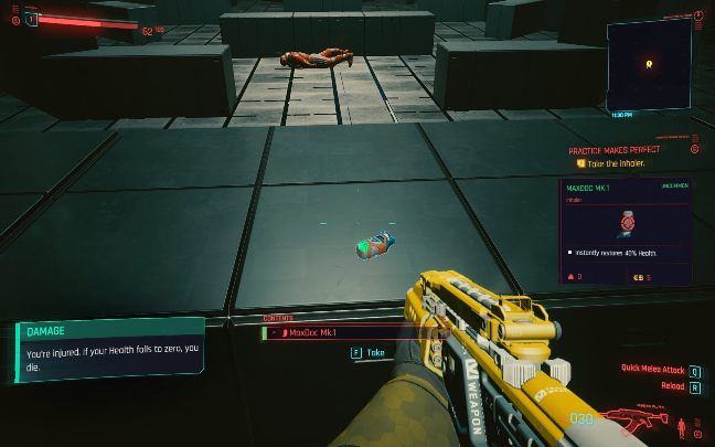 Health regeneration takes place automatically when you finish the fight - Cyberpunk 2077: Character development Guide - Cyberpunk 2077: Basics - Cyberpunk 2077 Guide