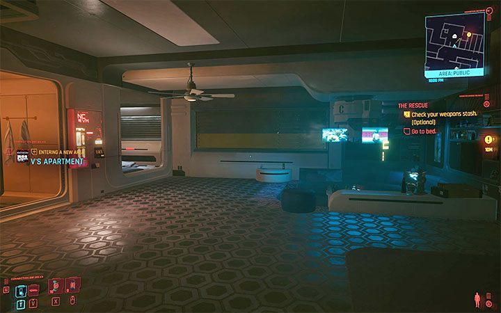 No, the main character lives in one of the apartment blocks in Night City - Cyberpunk 2077: FAQ - Cyberpunk 2077: Campaign - Cyberpunk 2077 Guide