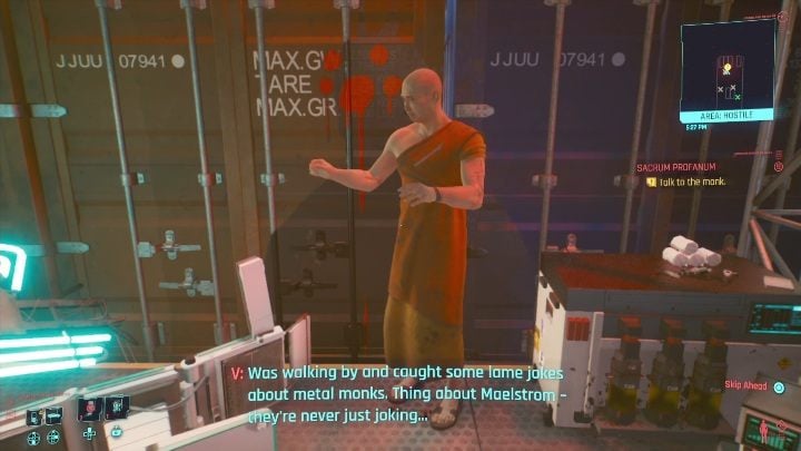 You can freely choose the way you get the job done - Cyberpunk 2077: Sacrum Profanum walkthrough - Cyberpunk 2077: Exploration Side missions - Cyberpunk 2077 Guide