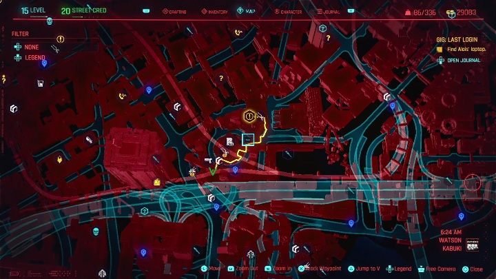 Location: eastern part of Watson, Northside - Cyberpunk 2077: Thievery, Watson - gigs walkthrough, list - Cyberpunk 2077: Watson - Cyberpunk 2077 Guide