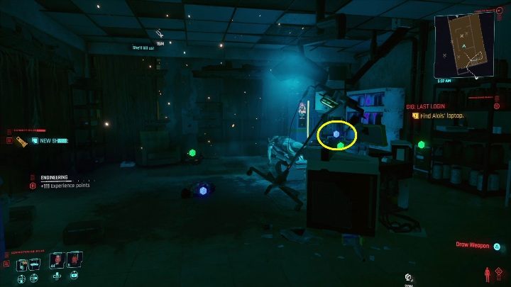 Objective: Alois's Laptop - Cyberpunk 2077: Thievery, Watson - gigs walkthrough, list - Cyberpunk 2077: Watson - Cyberpunk 2077 Guide