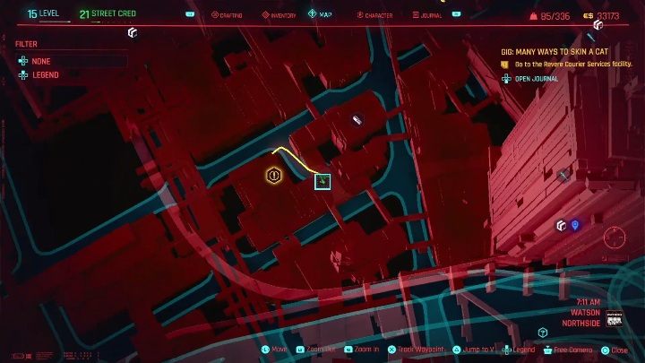 Location: central part of Watson, Northside - Cyberpunk 2077: Thievery, Watson - gigs walkthrough, list - Cyberpunk 2077: Watson - Cyberpunk 2077 Guide