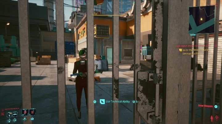 Walkthrough: your task is to get to the building from which you will get the necessary information first - Cyberpunk 2077: Thievery, Watson - gigs walkthrough, list - Cyberpunk 2077: Watson - Cyberpunk 2077 Guide