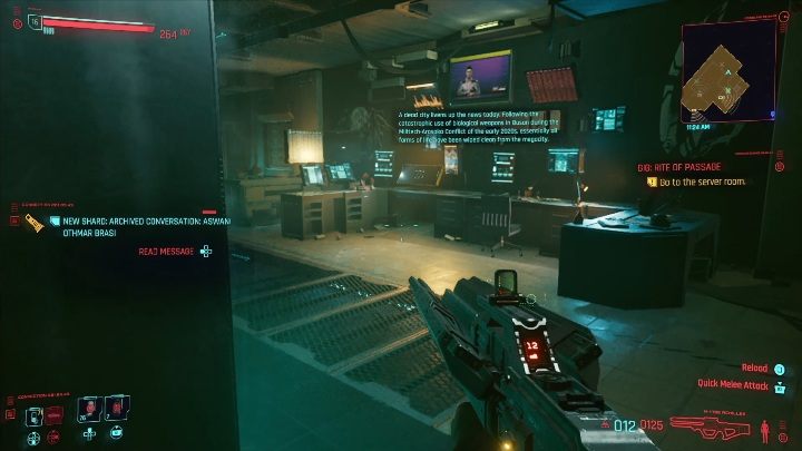 Walkthrough: your task is to get to the building and then to the computer - Cyberpunk 2077: Thievery, Watson - gigs walkthrough, list - Cyberpunk 2077: Watson - Cyberpunk 2077 Guide