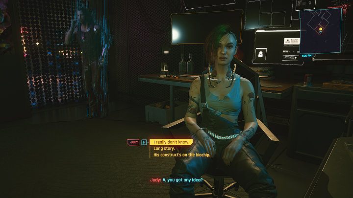 Judy wonders what Johnny Silverhand has to do with it - Cyberpunk 2077: Double Life walkthrough - Cyberpunk 2077: Act 2 Main missions - Cyberpunk 2077 Guide