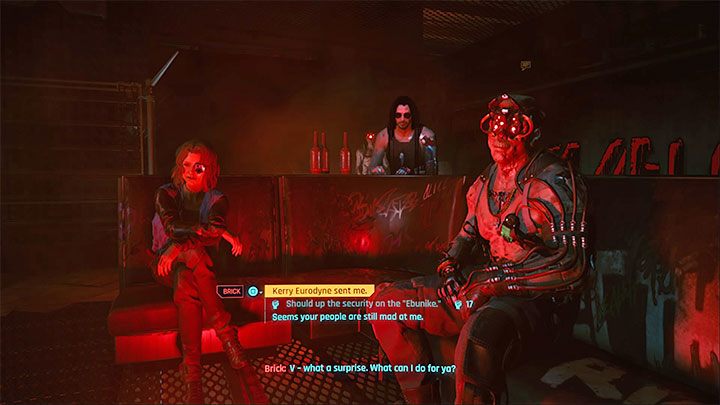 3) Dum Dum and Royce died, but you saved Brick - the steps necessary to free him are described on a separate page of the guide - Cyberpunk 2077: Second Conflict (Kerry) - walkthrough - Cyberpunk 2077: Storyline quests - Cyberpunk 2077 Guide